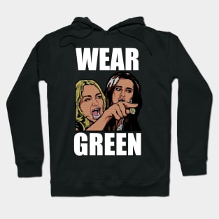 Yelling at Cat Meme - Wear Green Hoodie